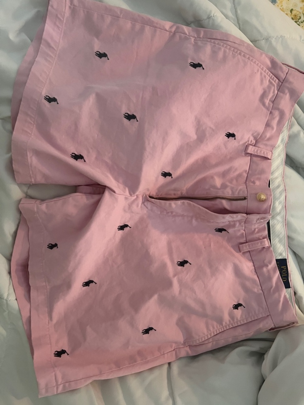 Polo by Ralph Lauren Pink Embroidered Pony Shorts